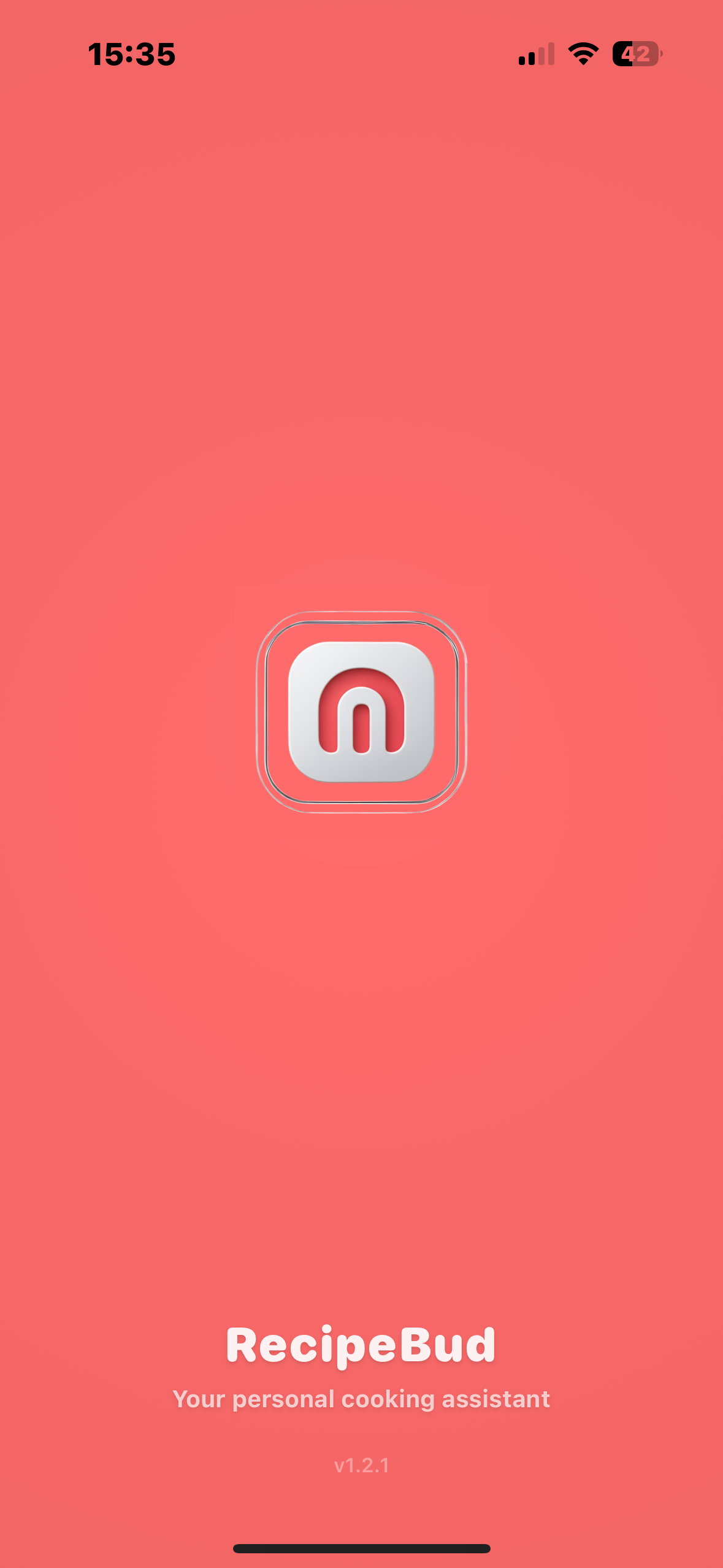 RecipeBud splash screen