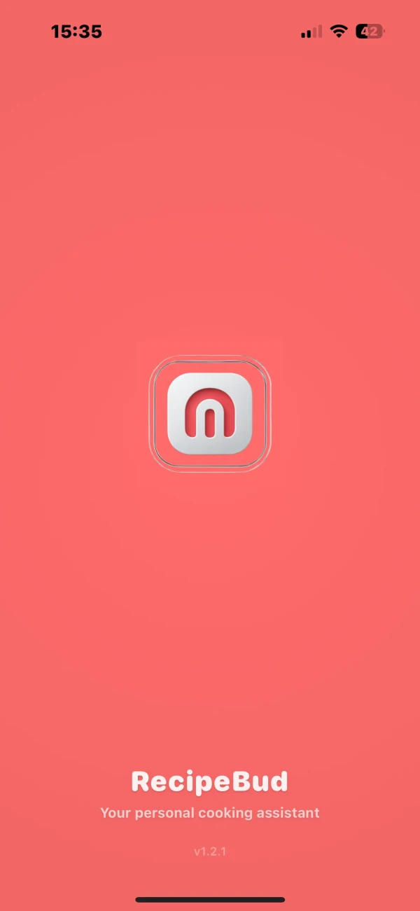 RecipeBud splash screen