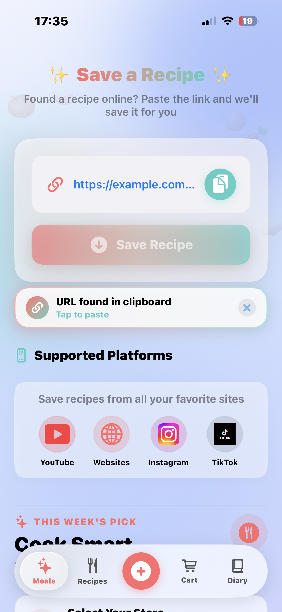RecipeBud universal recipe importer